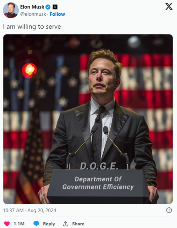 配资炒股平台 特朗普又冒出一个天才想法：让马斯克审计美国政府账簿？